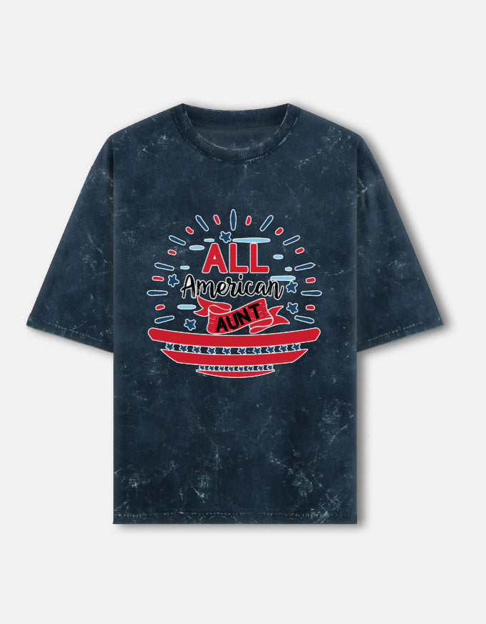 Unisex Acid Washed Oversized Tee
