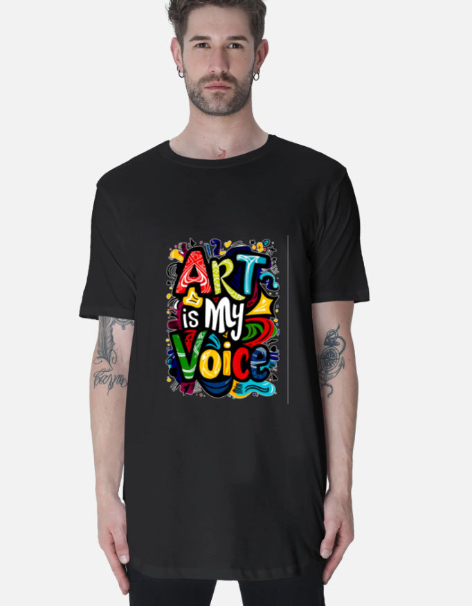 Men's Longline Curved Tee